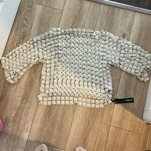 Beulah Style Pearl Top, Size Small